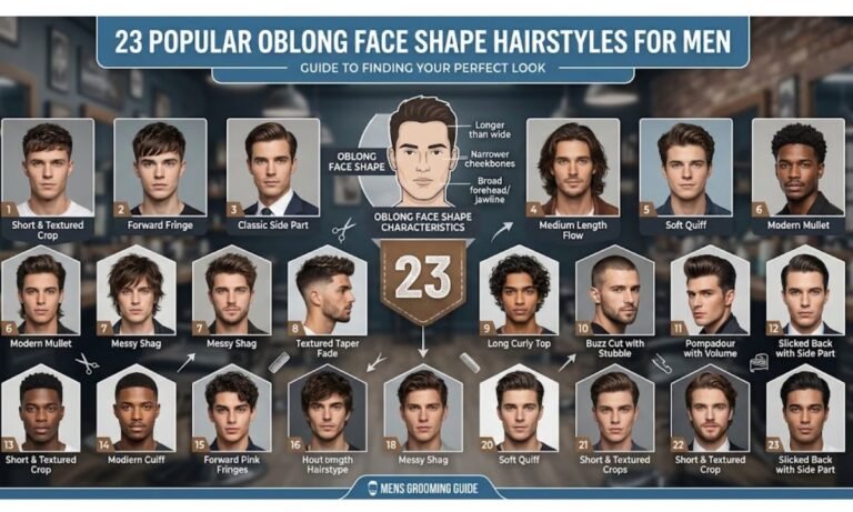 23 Popular Oblong Face Shape Hairstyles for Men