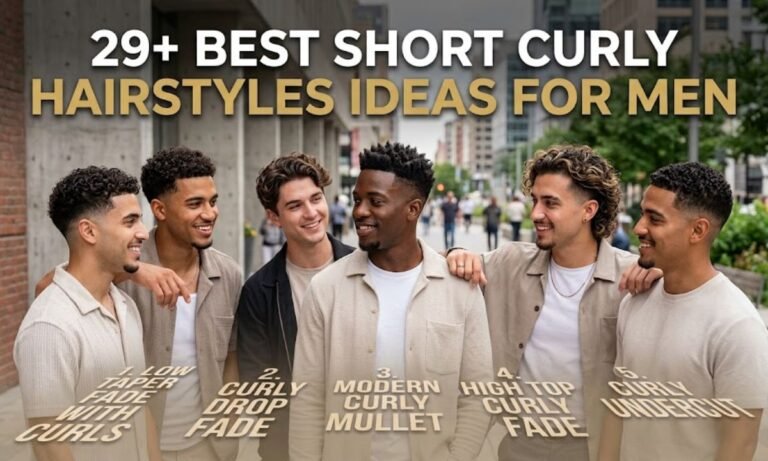 29+ Best Short Curly Hairstyles Ideas for Men.