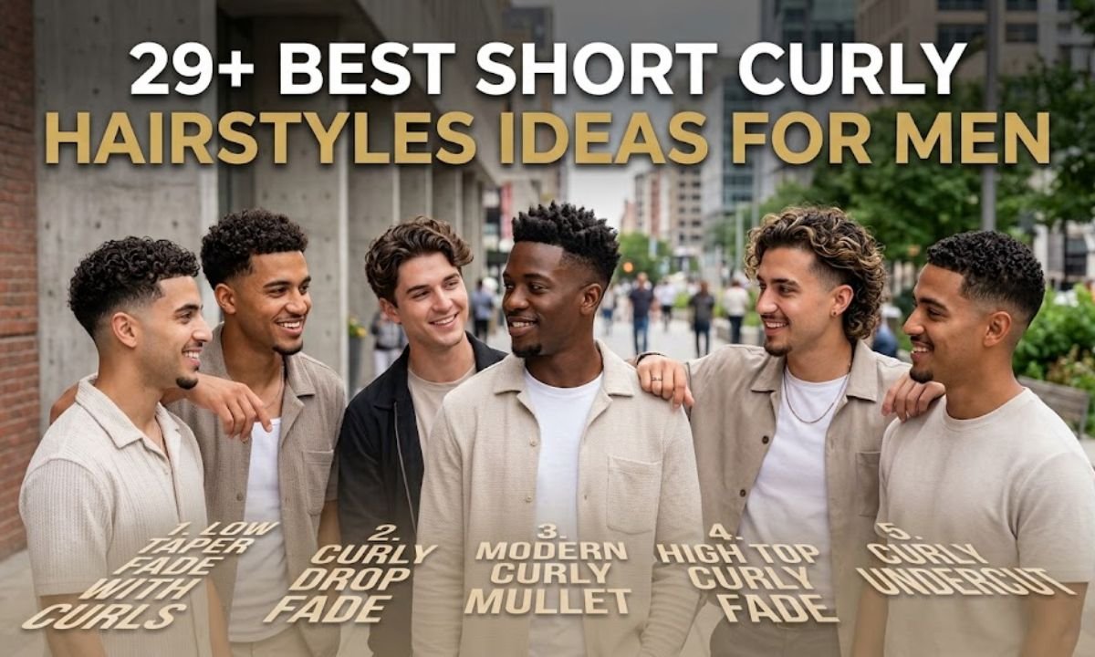 29+ Best Short Curly Hairstyles Ideas for Men.