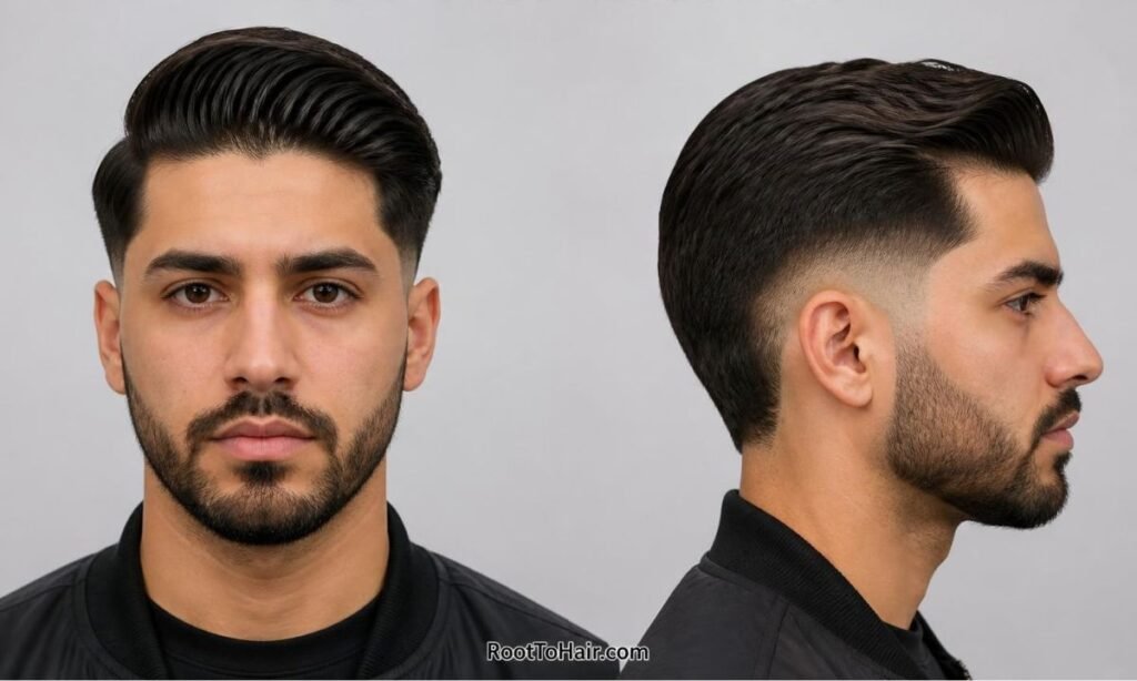 Burst Fade Comb Over