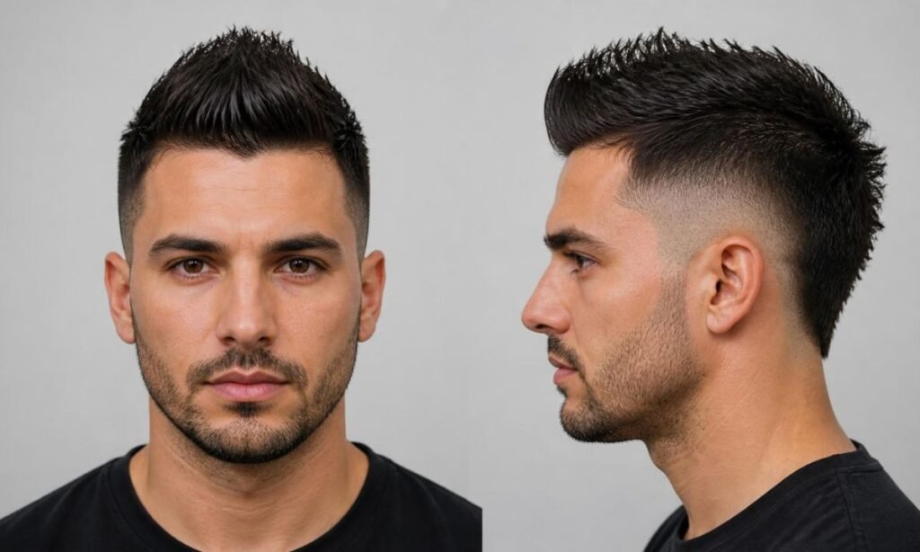 Burst Fade Faux Hawk