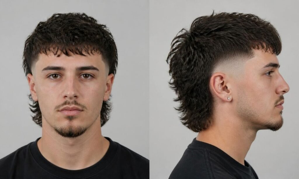 Burst Fade Mullet