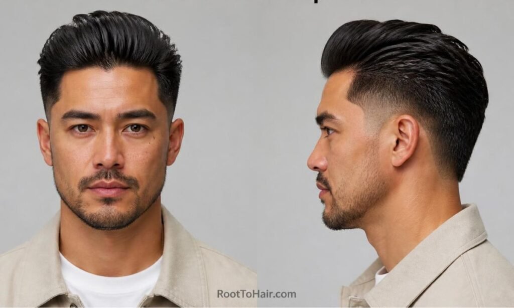 Burst Fade Pompadour