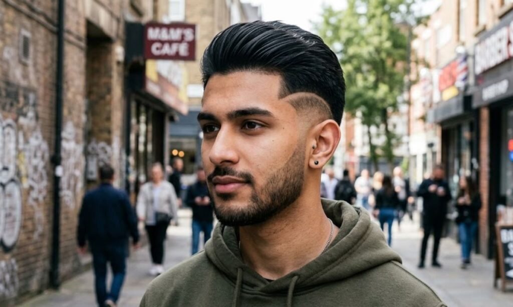 Burst Fade Straight Hair