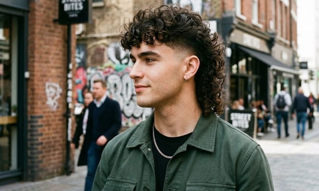 Curly Mullet Fade