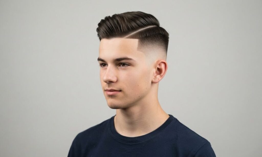 High Fade Side Part