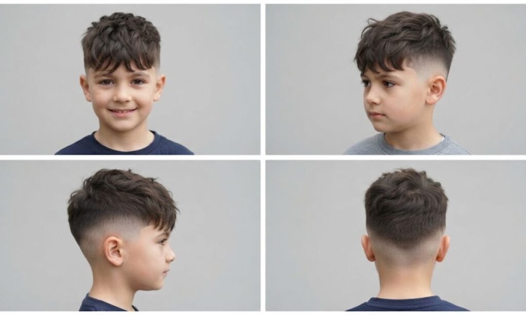 High Fade Textured Fringe