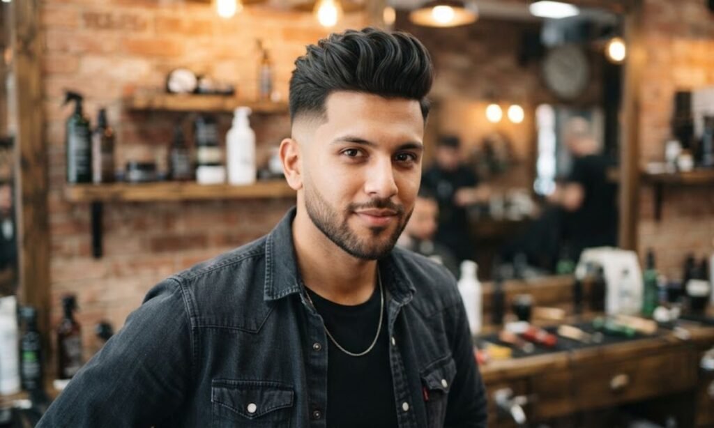 High Fade with Quaff