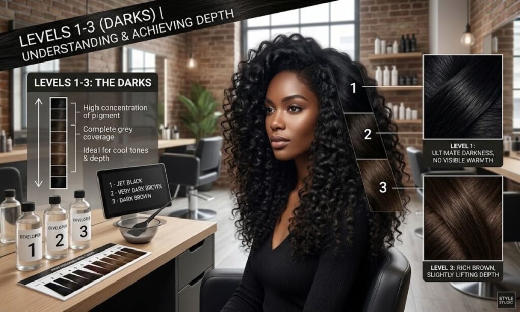 Levels 1-3 (darks)