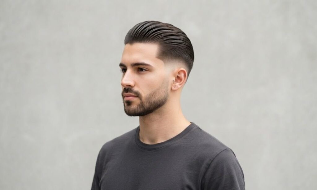 Low Fade Slick Back