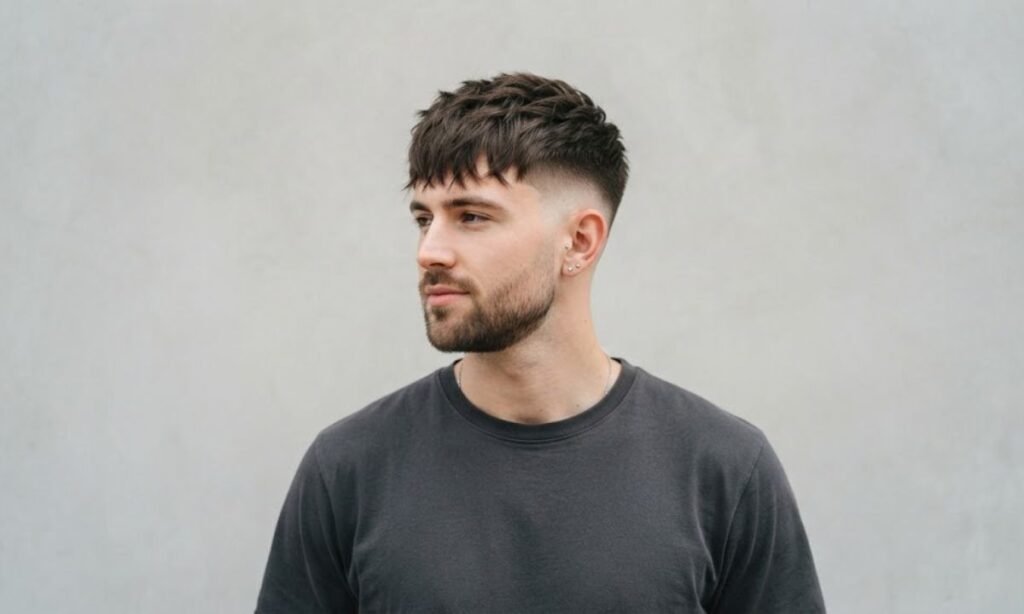 Low Fade Textured Fringe