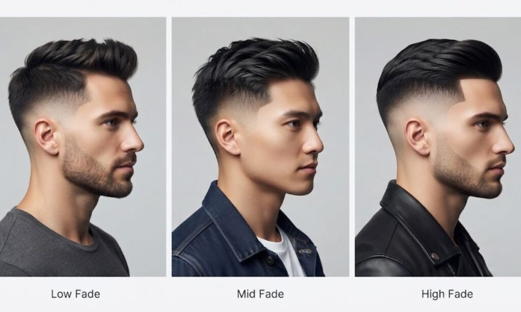 Low Fade vs Mid Fade vs High Fade for Straight Hair