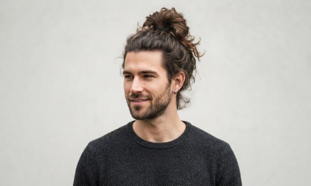 Messy Man Bun