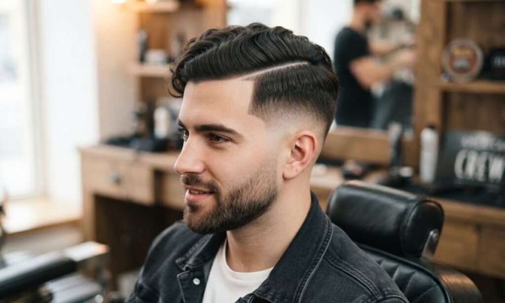 Mid Fade Side Part