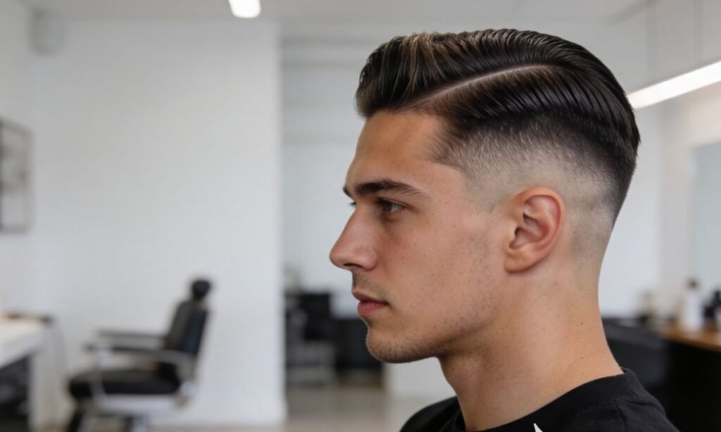 Mid Fade Side Part
