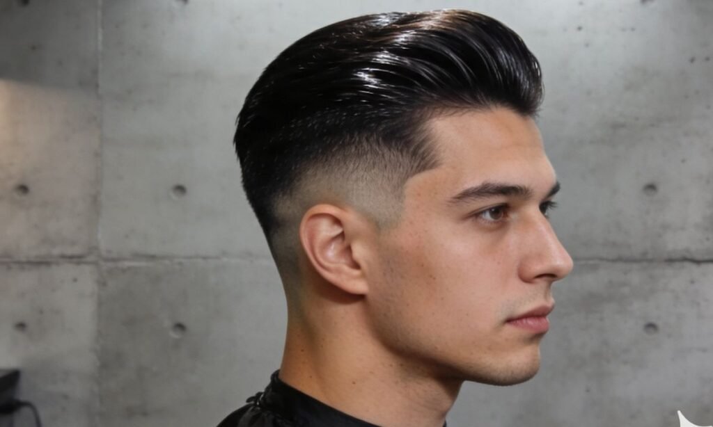 Mid Fade Slick Back