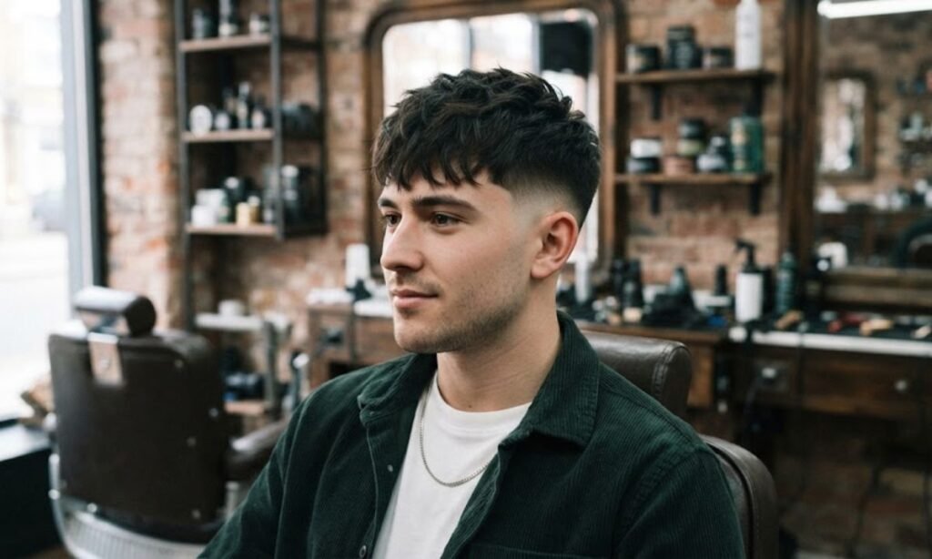 Mid Fade Textured Crop
