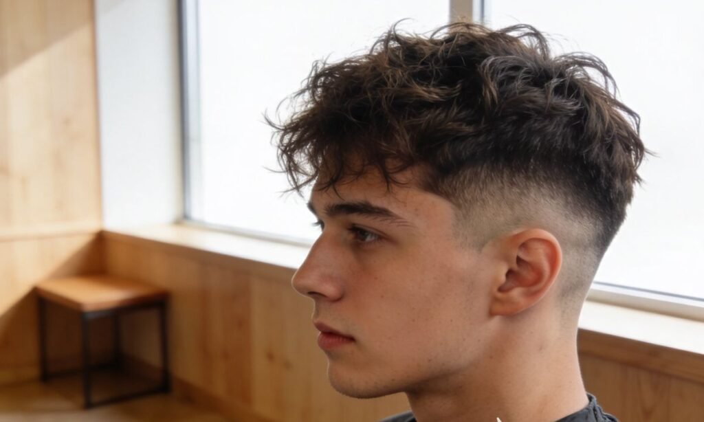 Mid Fade Textured Crop