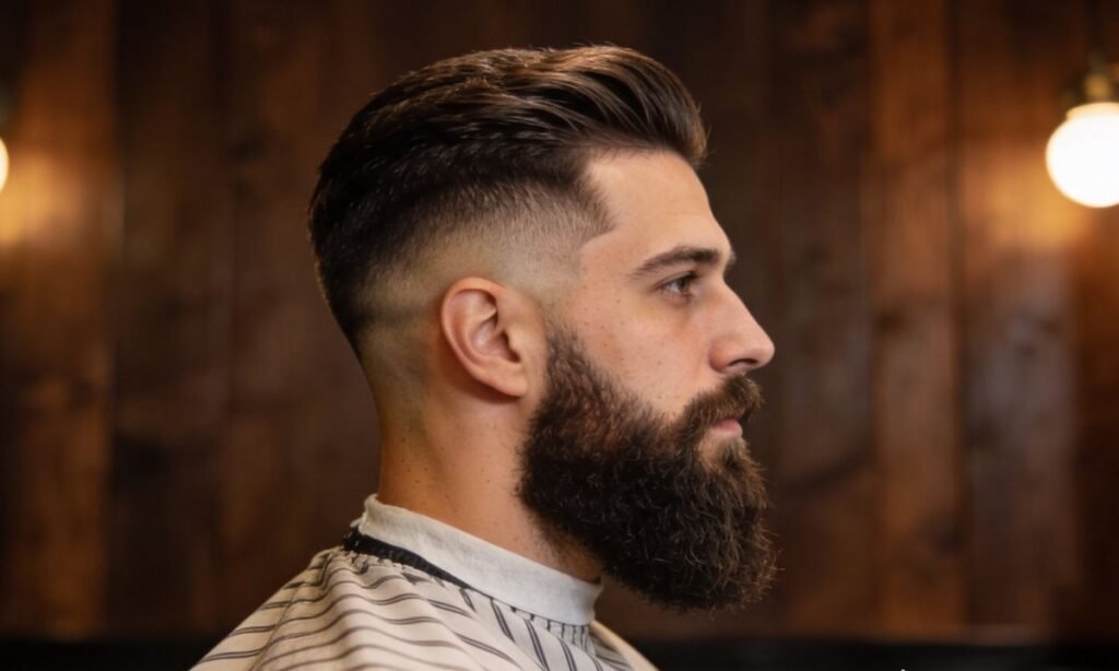 Mid Fade with Beard