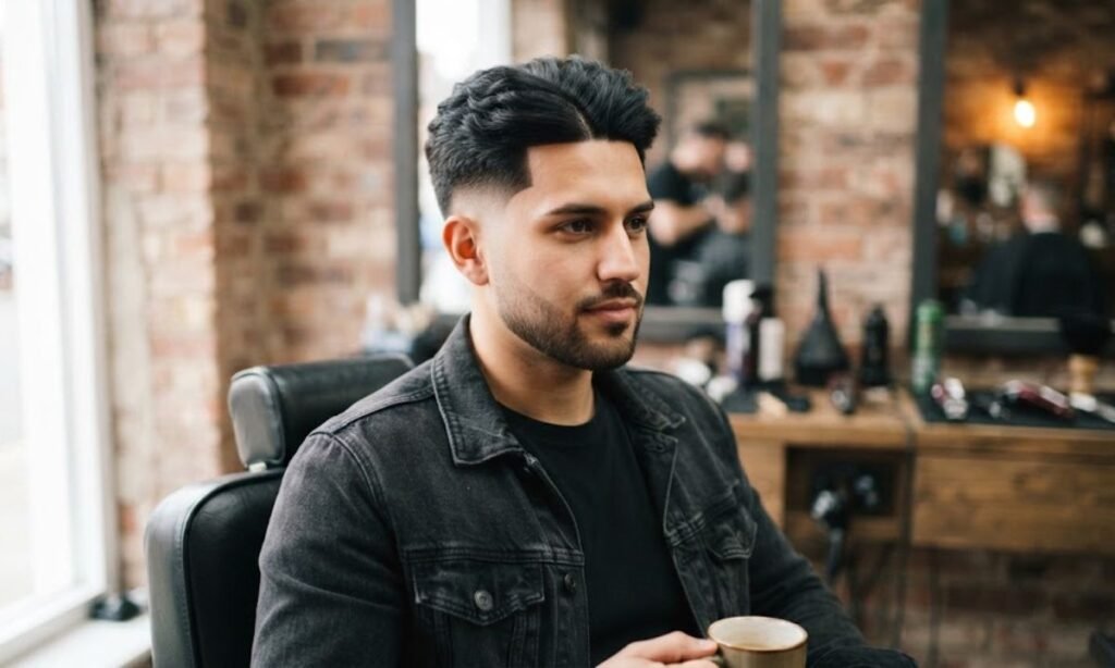 Middle Part Fade