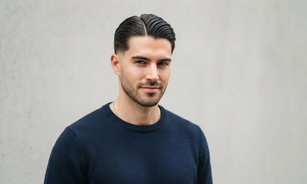 Middle Part Slick Back