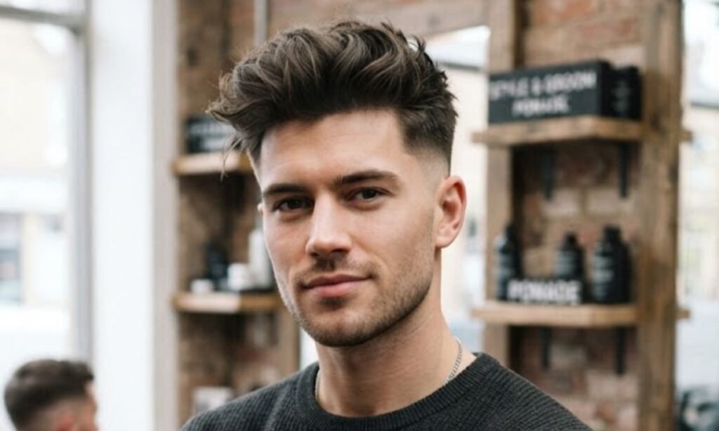 Modern Pompadour Triangle Face