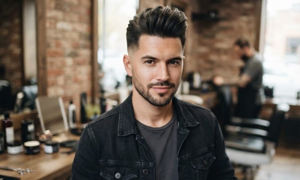 Pompadour Quaff Triangle Face (Hybrid Volume)