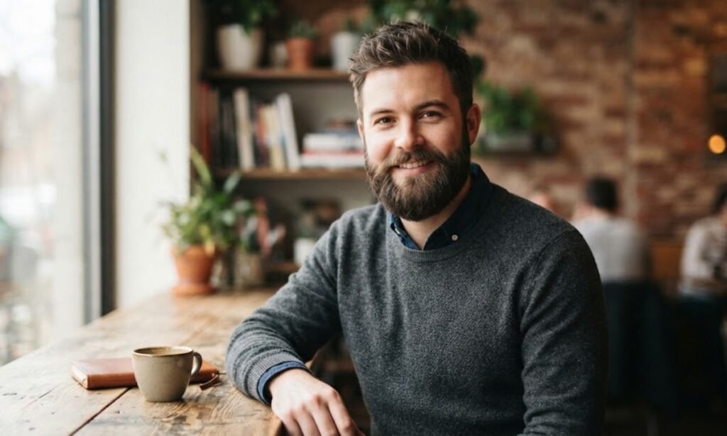 Round Face + Beard Strategy