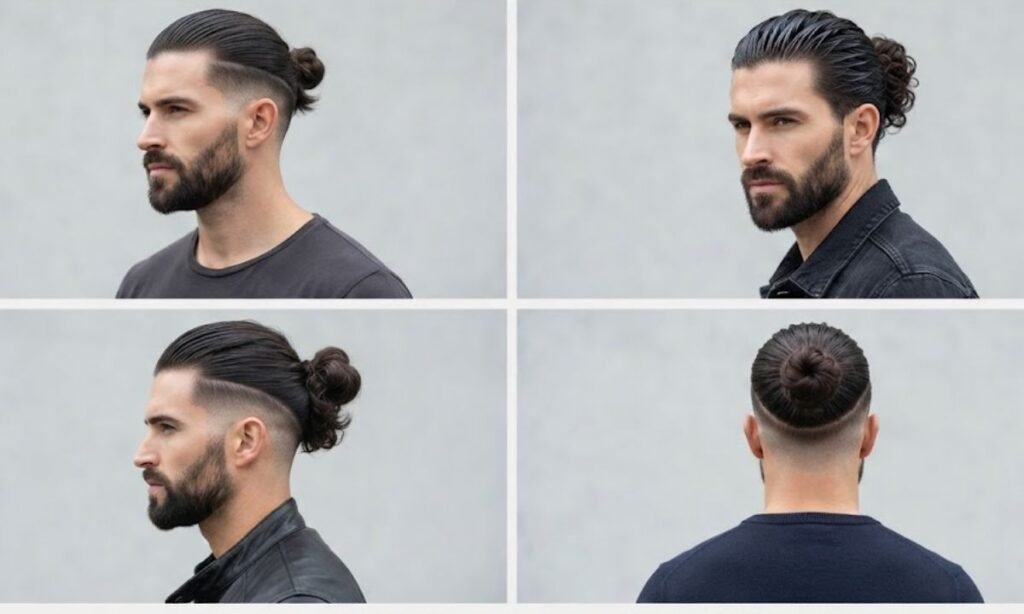 Slick Back Man Bun