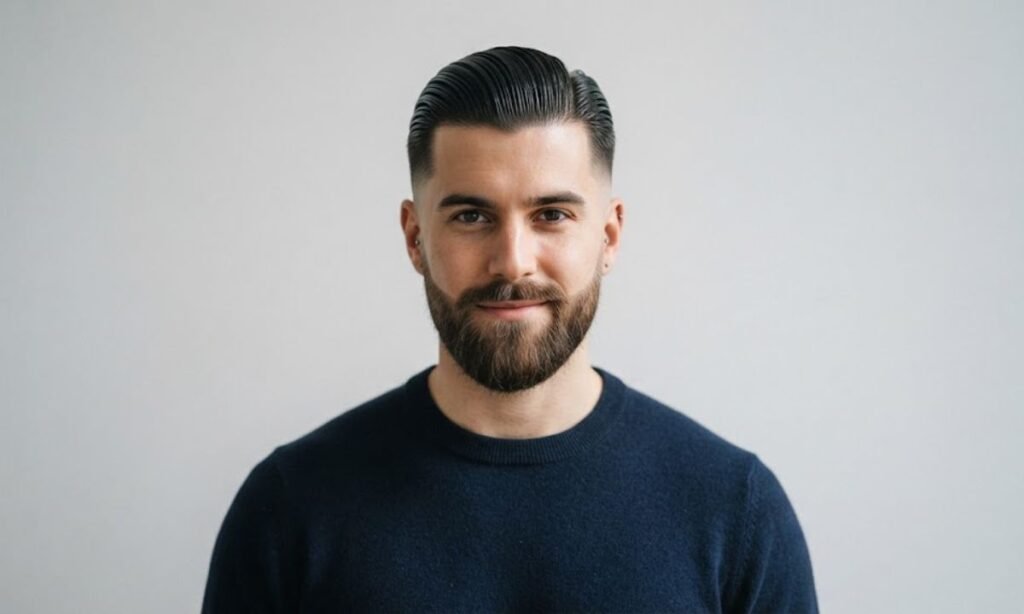Slick Back with Beard