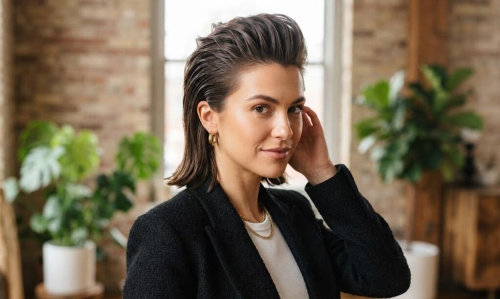 Slick Back with Volume at Roots