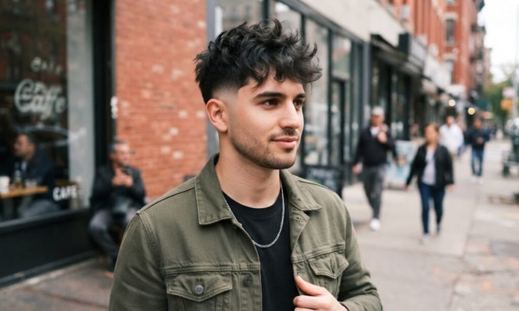 Temple Fade with Textured Top
