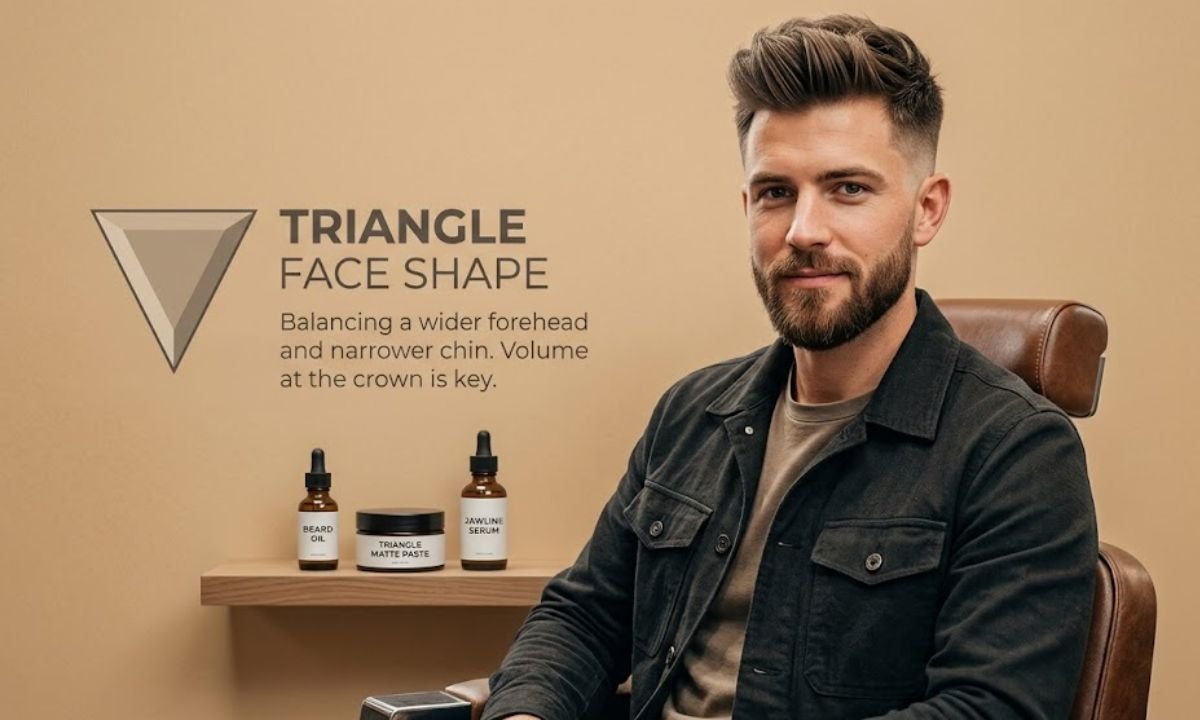Triangle Face Shape Hairstyles for Men: 29 Best Haircuts & Styles