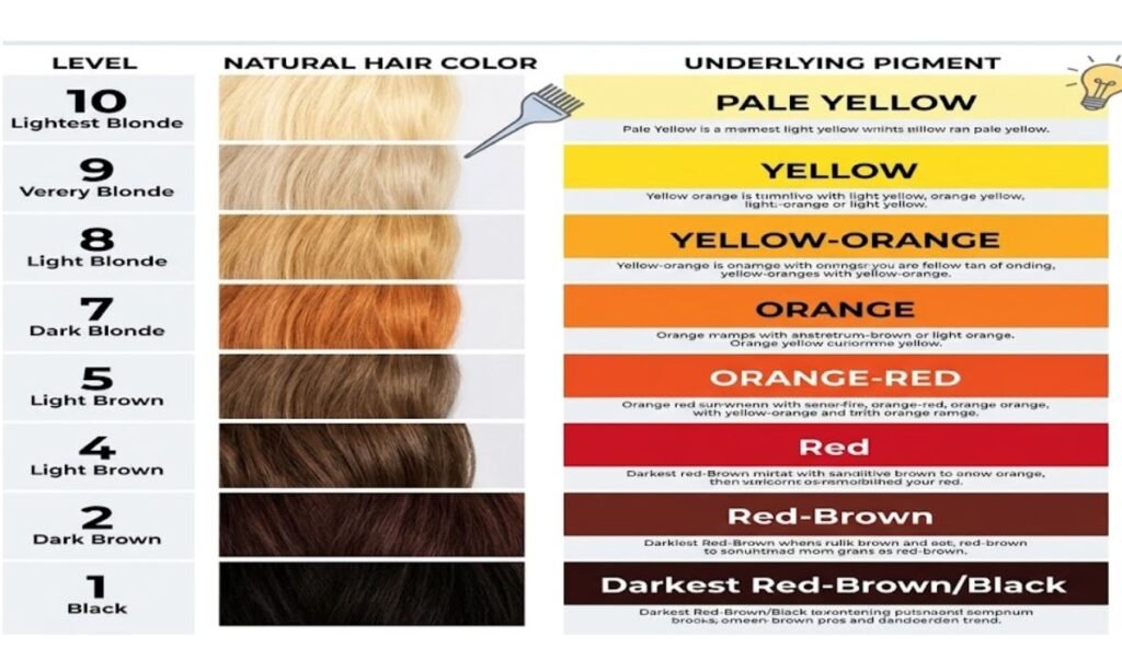 What Are the Underlying Pigment Levels From Level 1 to 10