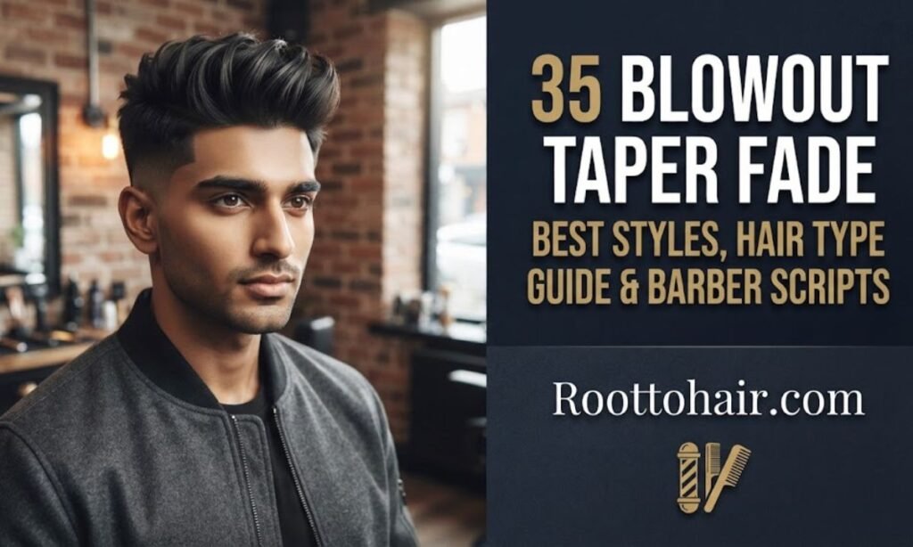 35 Blowout Taper Fade Best Styles, Hair Type Guide & Barber Scripts