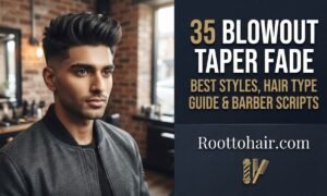 35 Blowout Taper Fade Best Styles, Hair Type Guide & Barber Scripts