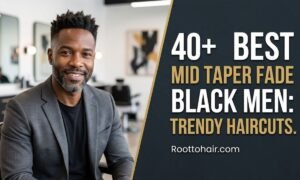 40+ Best Mid Taper Fade Black Men Trendy Haircuts