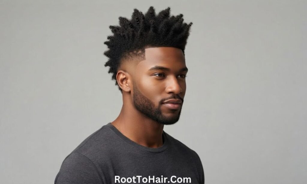 Afro Hawk with Mid Taper