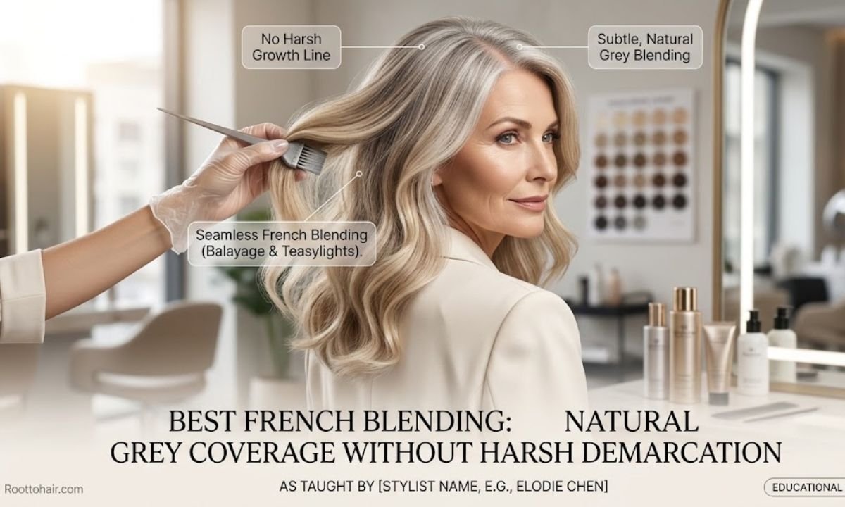 Best French Blending: Natural Grey Coverage Without Harsh Demarcation