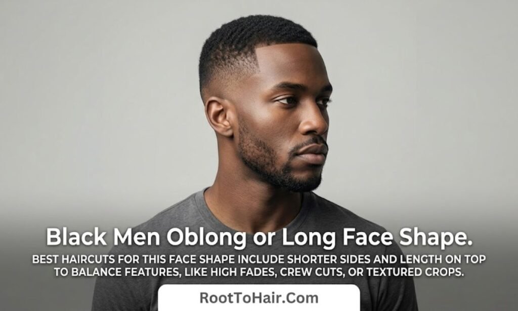Black Men Oblong or Long Face Shape