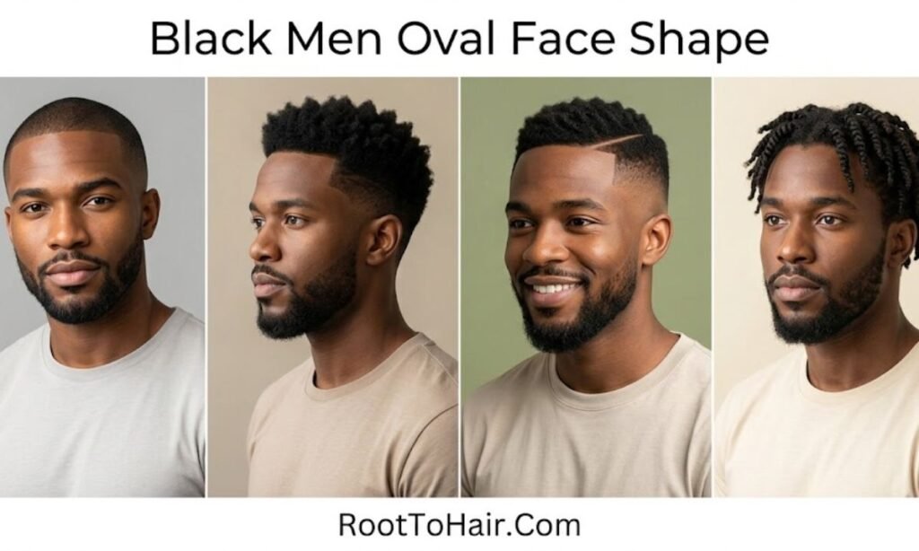 Black Men Oval Face Shape