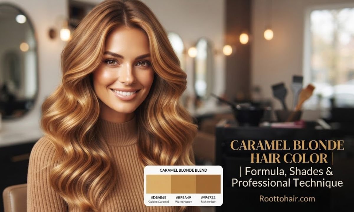 Caramel Blonde Hair Color: Formula, Shades & Professional Technique