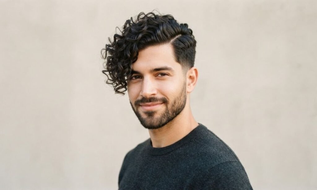 Curly Side Part