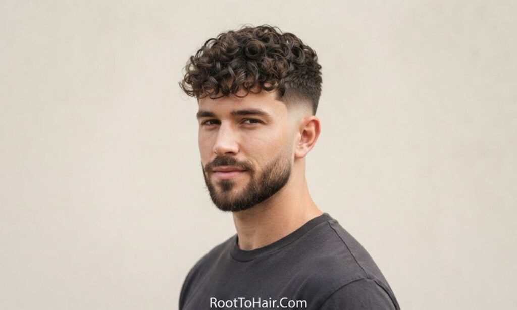 Curly Textured Crop with Low Taper