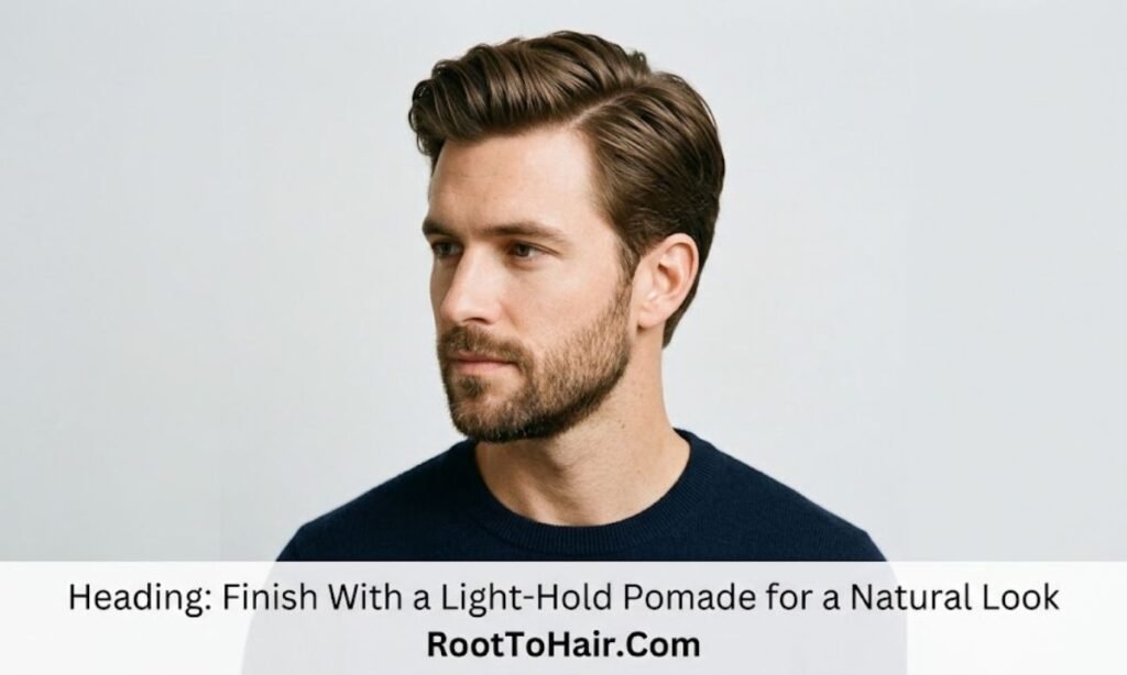 Finish With a Light-Hold Pomade for a Natural Look