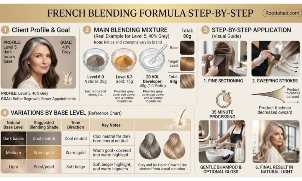French Blending formula step by step (real example)