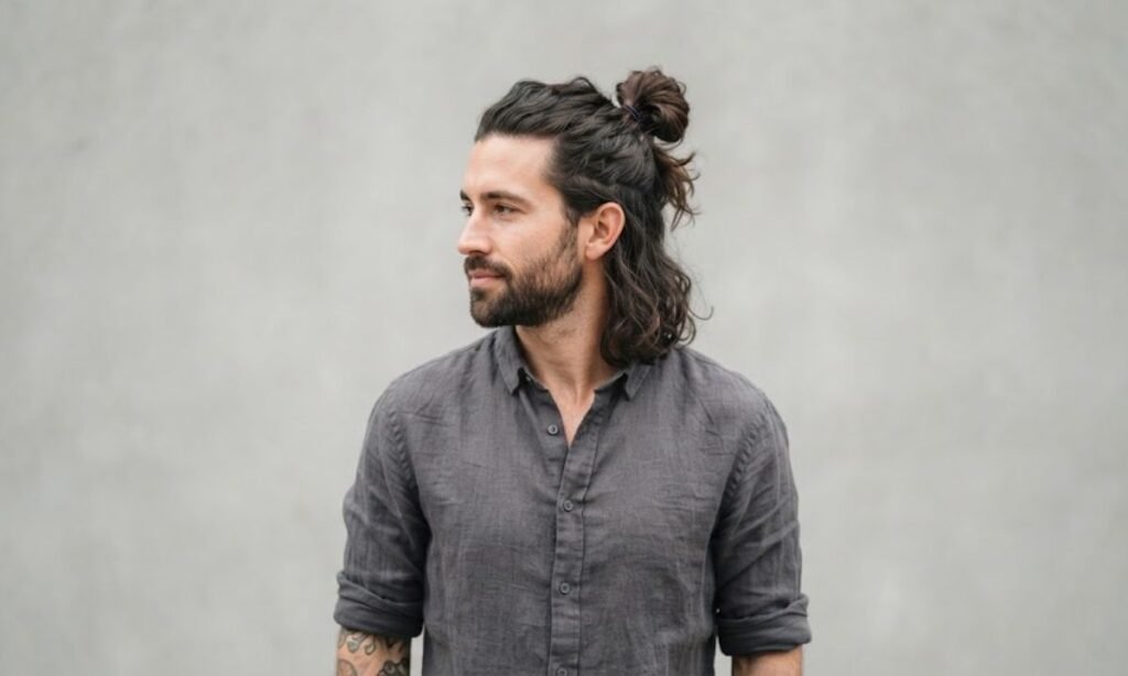 Half-Up, Half-Down Bun