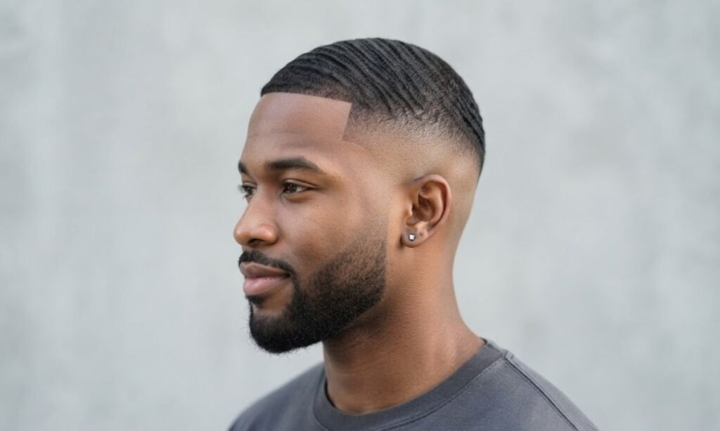 High Skin Fade with Waves