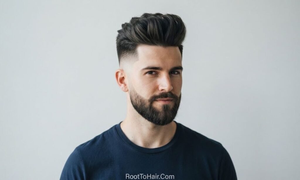 High Taper Blowout With Beard.