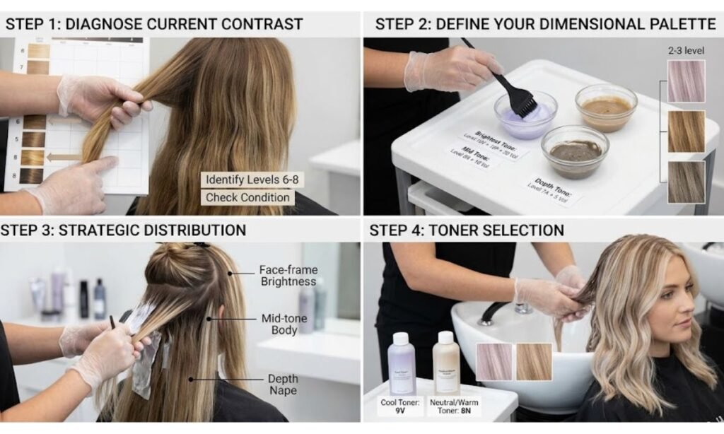 How Do You Formulate a Dimensional Blonde Step by Step